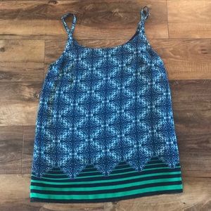 Spaghetti strap blouse.